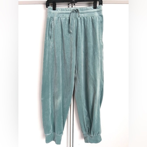 Anthropologie Saturday Sunday Merida VelvetJoggers Mint Green‎ Size Small Lounge - Picture 1 of 13